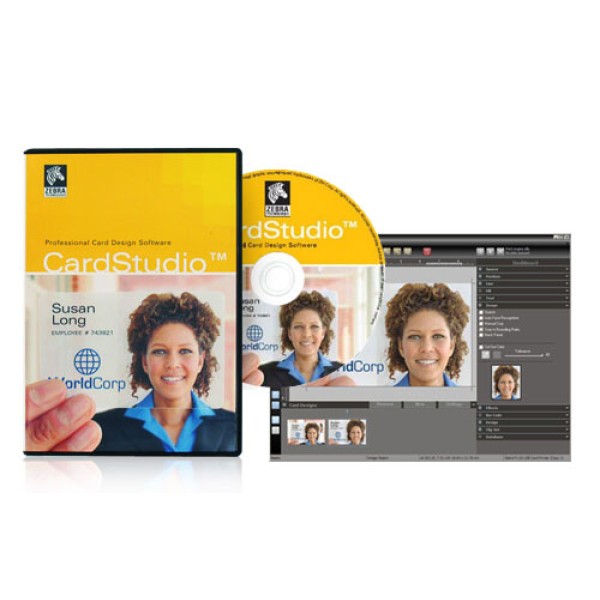 Software Zebra CardStudio tarjeta de identificacion profesional - P1031775-001